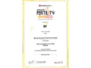 Pharma Excellence Award in Fertility (National) National Fertility Awards Pharma Excellence - BSV